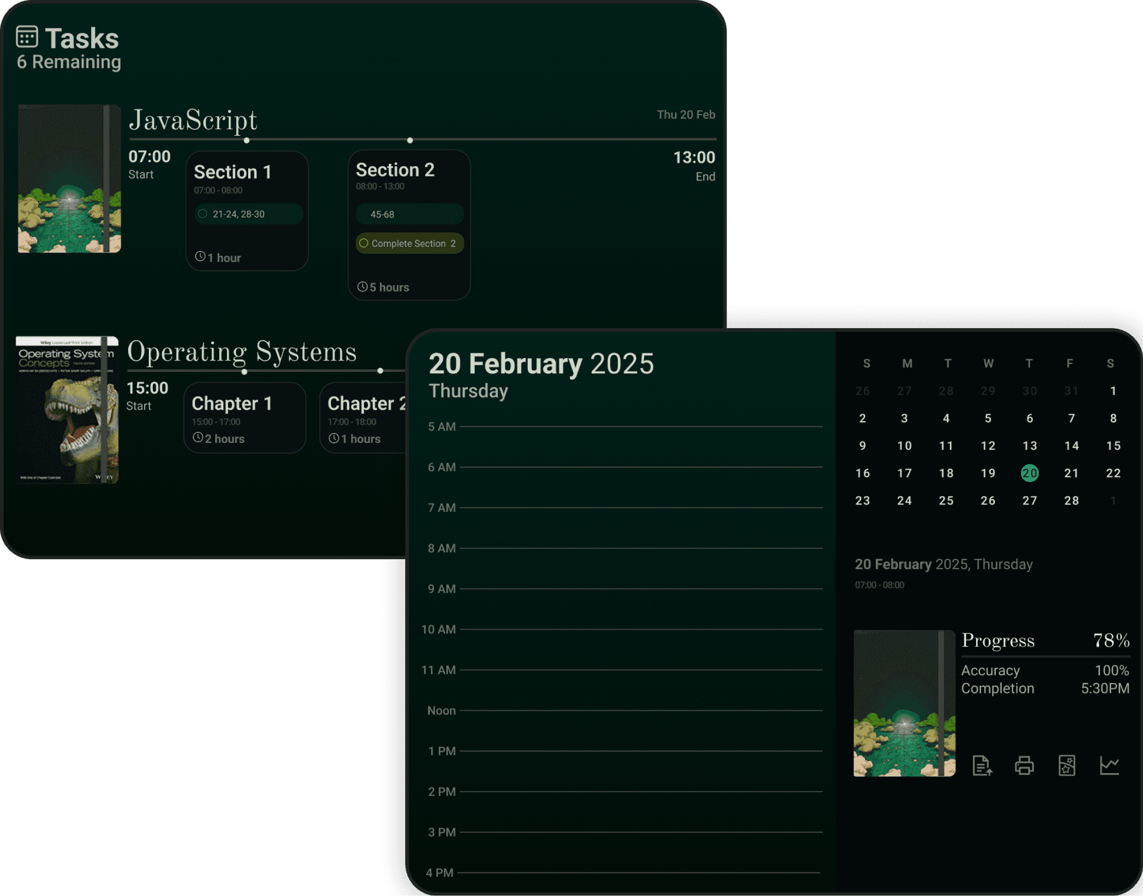 Calender view pages in novifyAI
